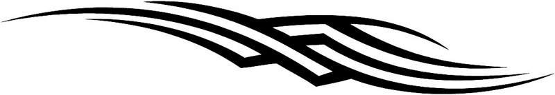 vt1_081 Automotive Tribal Graphic Flame Decal