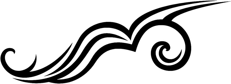 vt1_086 Automotive Tribal Graphic Flame Decal