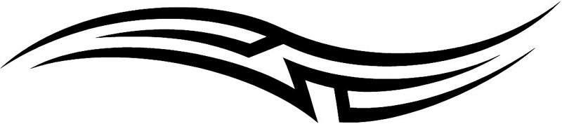 vt1_101 Automotive Tribal Graphic Flame Decal