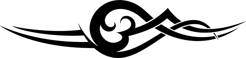 vt2_002 Automotive Tribal Graphic Flame Decal