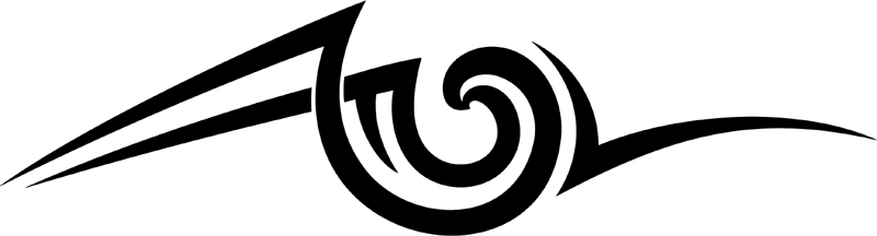 vt2_003 Automotive Tribal Graphic Flame Decal