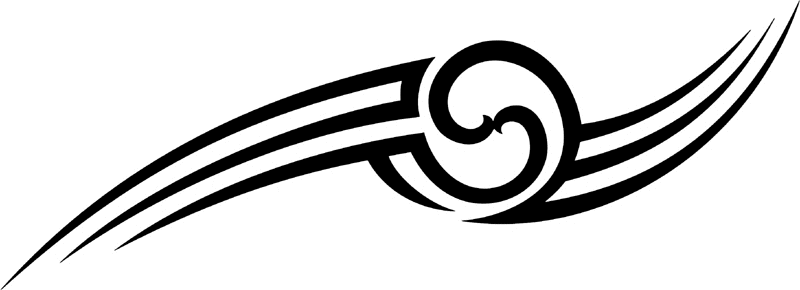 vt2_008 Automotive Tribal Graphic Flame Decal