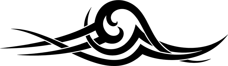 vt2_010 Automotive Tribal Graphic Flame Decal