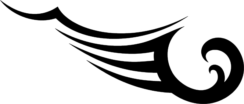 vt2_014 Automotive Tribal Graphic Flame Decal