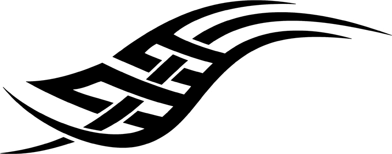 vt2_015 Automotive Tribal Graphic Flame Decal