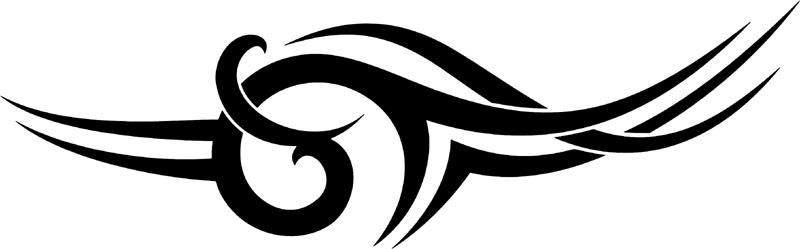 vt2_017 Automotive Tribal Graphic Flame Decal