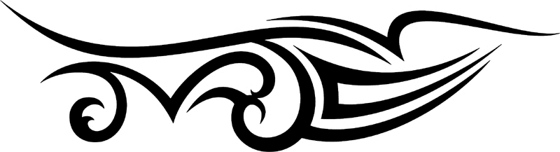 vt2_019 Automotive Tribal Graphic Flame Decal