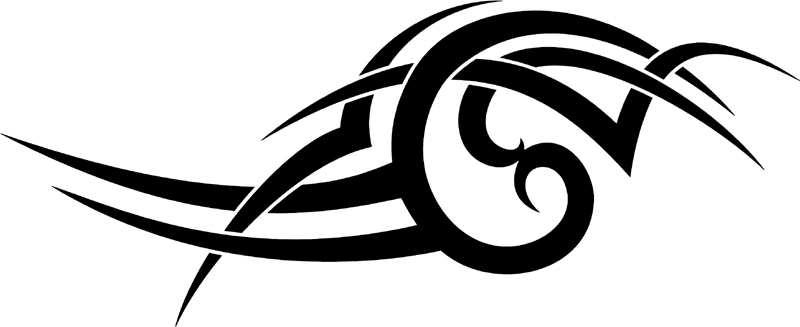 vt2_020 Automotive Tribal Graphic Flame Decal