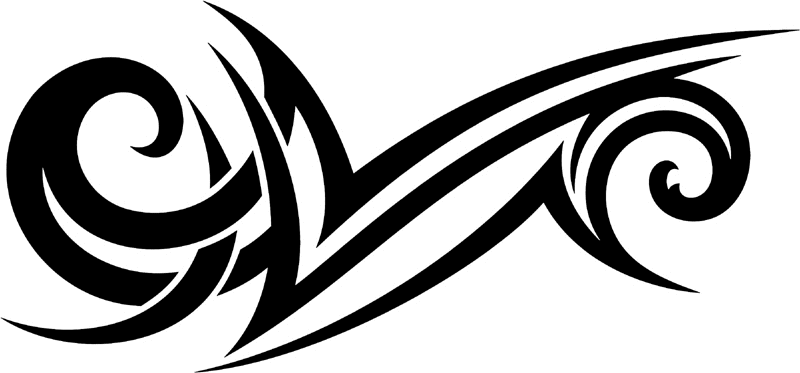 vt2_024 Automotive Tribal Graphic Flame Decal