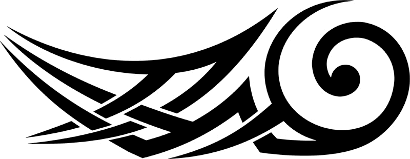 vt2_027 Automotive Tribal Graphic Flame Decal