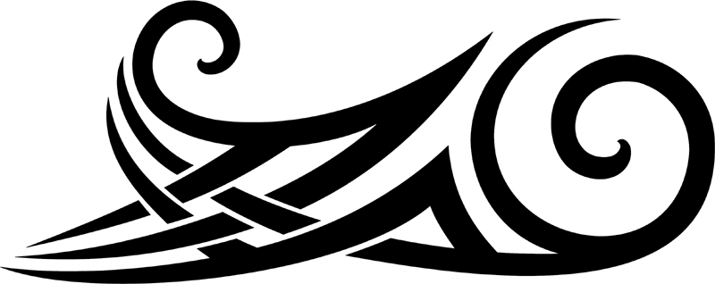 vt2_028 Automotive Tribal Graphic Flame Decal