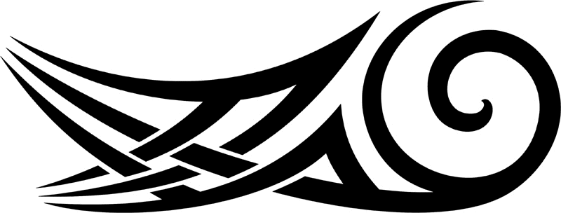 vt2_029 Automotive Tribal Graphic Flame Decal