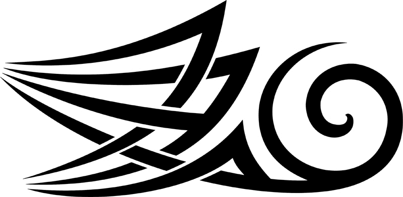 vt2_030 Automotive Tribal Graphic Flame Decal