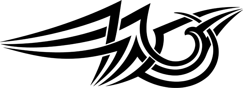 vt2_031 Automotive Tribal Graphic Flame Decal