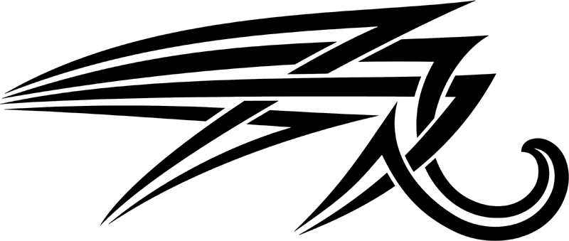 vt2_033 Automotive Tribal Graphic Flame Decal