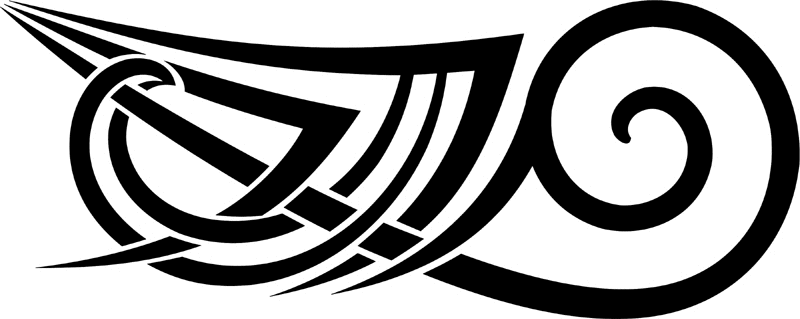 vt2_034 Automotive Tribal Graphic Flame Decal