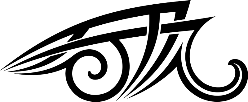 vt2_037 Automotive Tribal Graphic Flame Decal