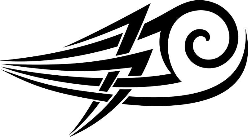 vt2_041 Automotive Tribal Graphic Flame Decal