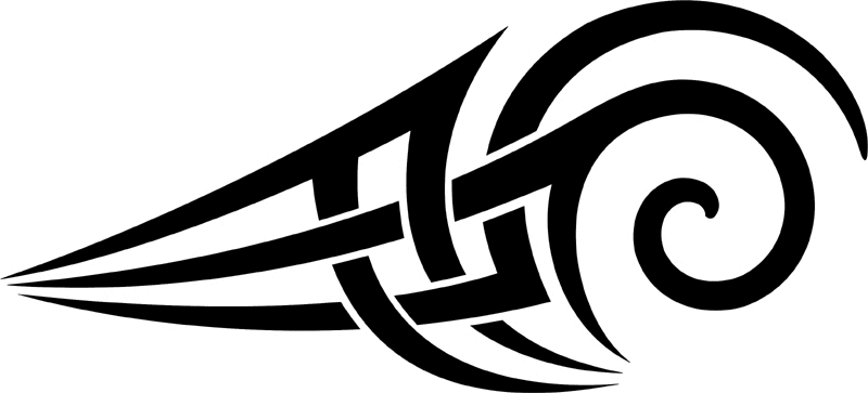 vt2_046 Automotive Tribal Graphic Flame Decal