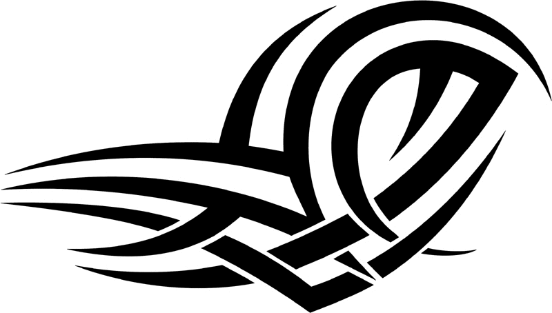 vt2_049 Automotive Tribal Graphic Flame Decal