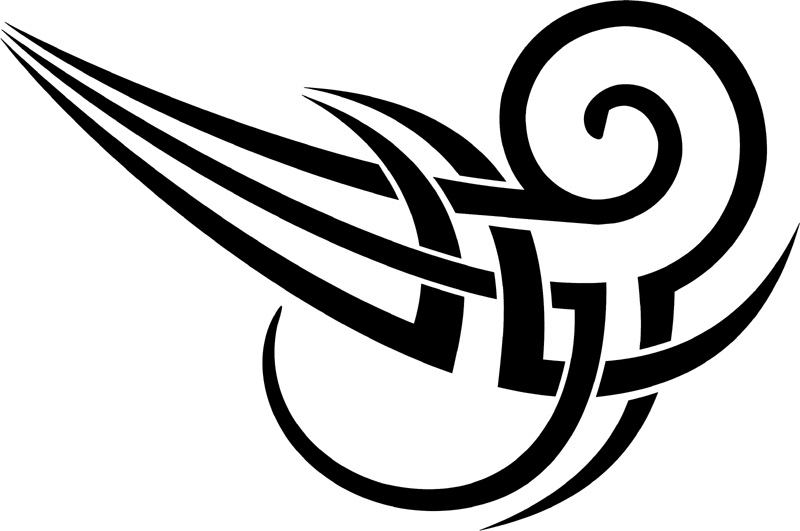 vt2_050 Automotive Tribal Graphic Flame Decal