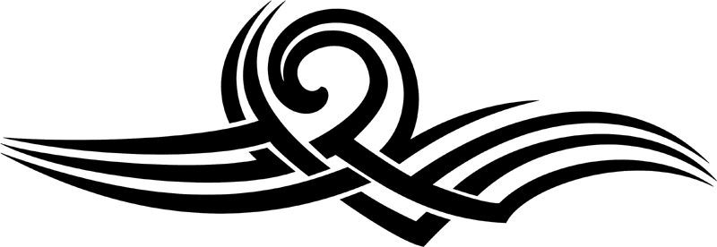 vt2_052 Automotive Tribal Graphic Flame Decal