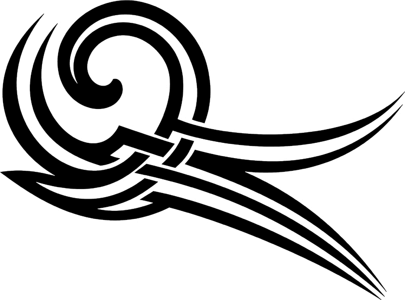 vt2_053 Automotive Tribal Graphic Flame Decal