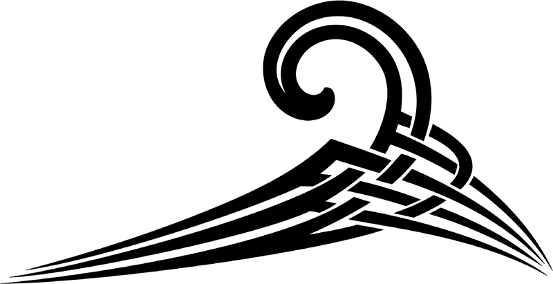 vt2_055 Automotive Tribal Graphic Flame Decal