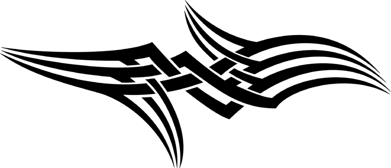 vt2_057 Automotive Tribal Graphic Flame Decal