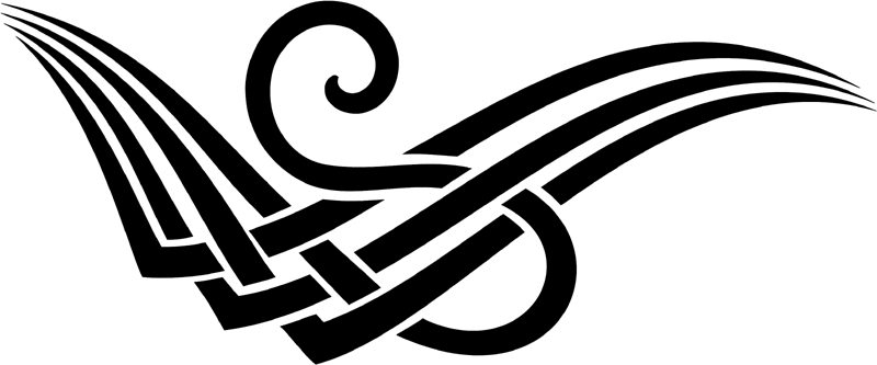 vt2_061 Automotive Tribal Graphic Flame Decal