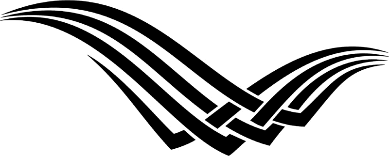 vt2_062 Automotive Tribal Graphic Flame Decal