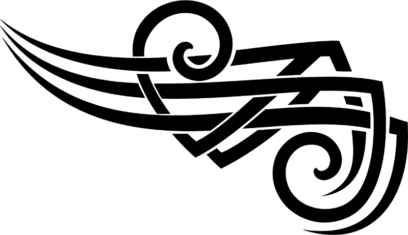 vt2_063 Automotive Tribal Graphic Flame Decal