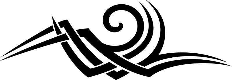 vt2_069 Automotive Tribal Graphic Flame Decal