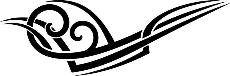 vt2_070 Automotive Tribal Graphic Flame Decal