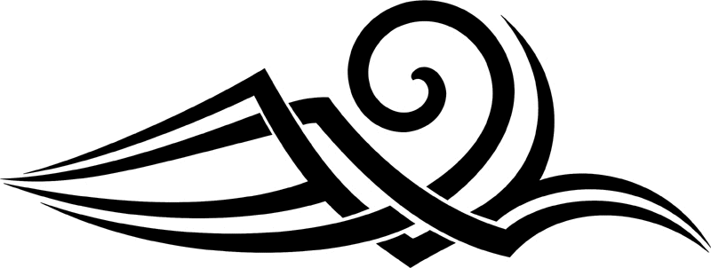 vt2_074 Automotive Tribal Graphic Flame Decal