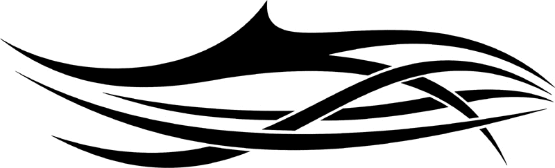 vt2_078 Automotive Tribal Graphic Flame Decal