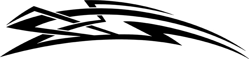 vt2_083 Automotive Tribal Graphic Flame Decal