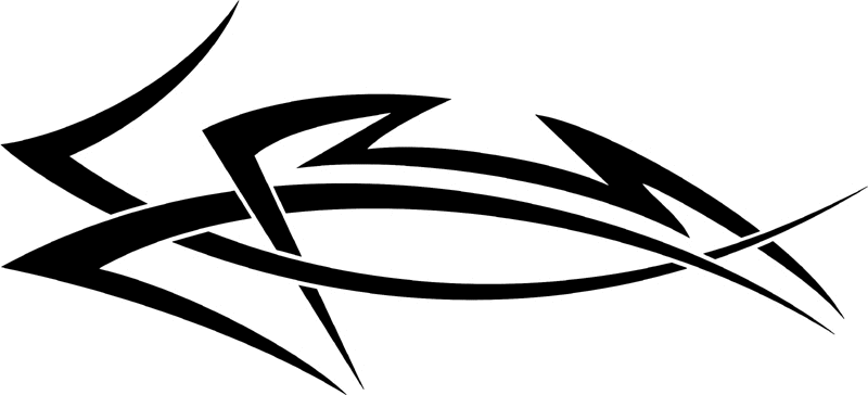 vt2_084 Automotive Tribal Graphic Flame Decal