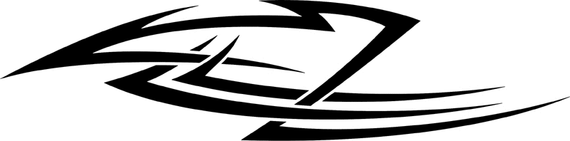 vt2_085 Automotive Tribal Graphic Flame Decal