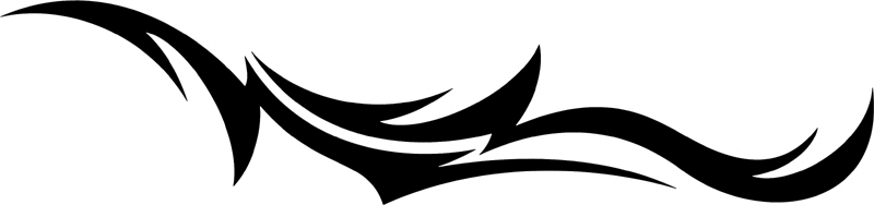 vt2_087 Automotive Tribal Graphic Flame Decal