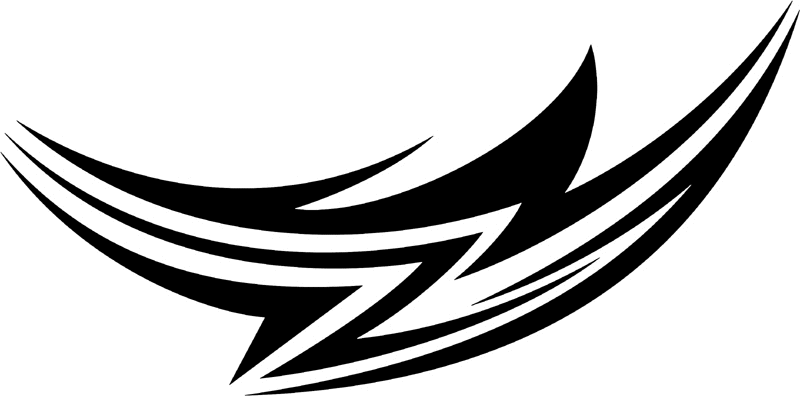 vt2_088 Automotive Tribal Graphic Flame Decal