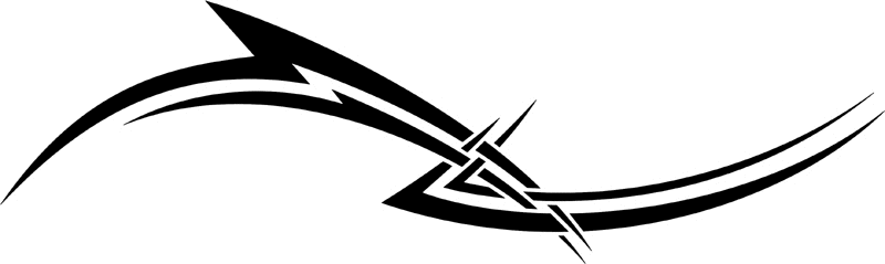 vt2_091 Automotive Tribal Graphic Flame Decal