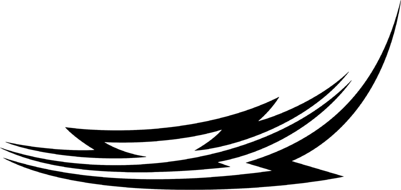 vt2_093 Automotive Tribal Graphic Flame Decal