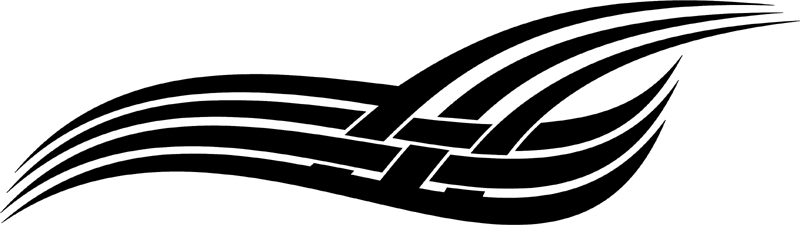 vt2_094 Automotive Tribal Graphic Flame Decal