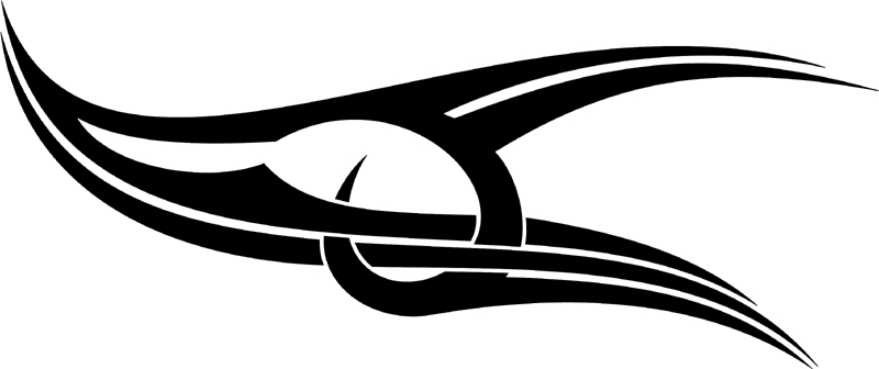 vt2_095 Automotive Tribal Graphic Flame Decal