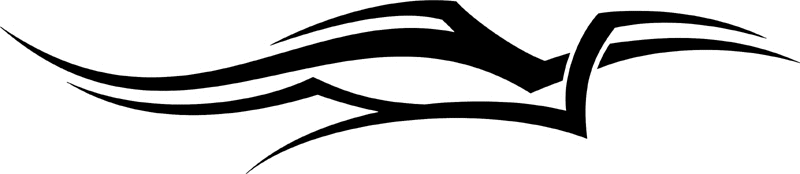 vt2_096 Automotive Tribal Graphic Flame Decal