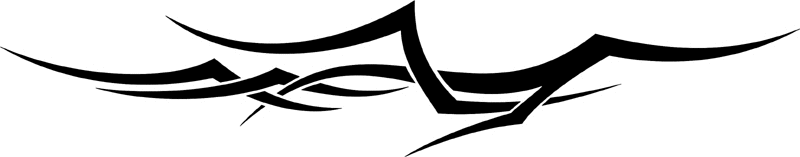 vt2_097 Automotive Tribal Graphic Flame Decal