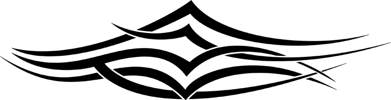 vt2_098 Automotive Tribal Graphic Flame Decal