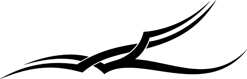 vt2_099 Automotive Tribal Graphic Flame Decal