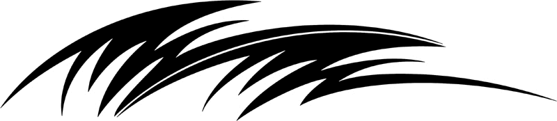 vt2_101 Automotive Tribal Graphic Flame Decal